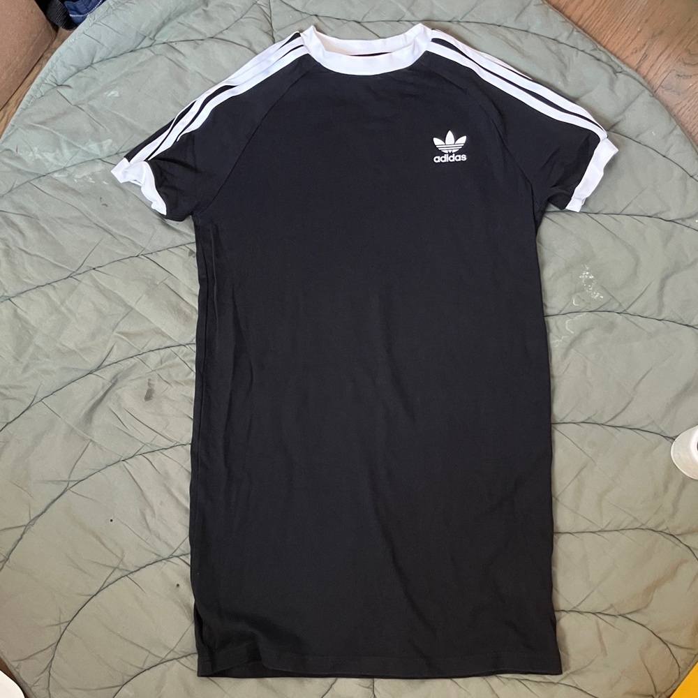 ADIDAS KIDS Girls Black Logo Dress